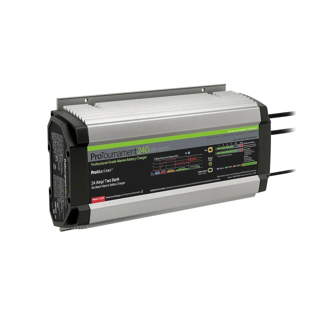 53242 – PRO MARINER Battery Charger, For 12 Volt Batteries 2 Bank Charger 120 Volt Power Supply 5 Step Fully Automati...